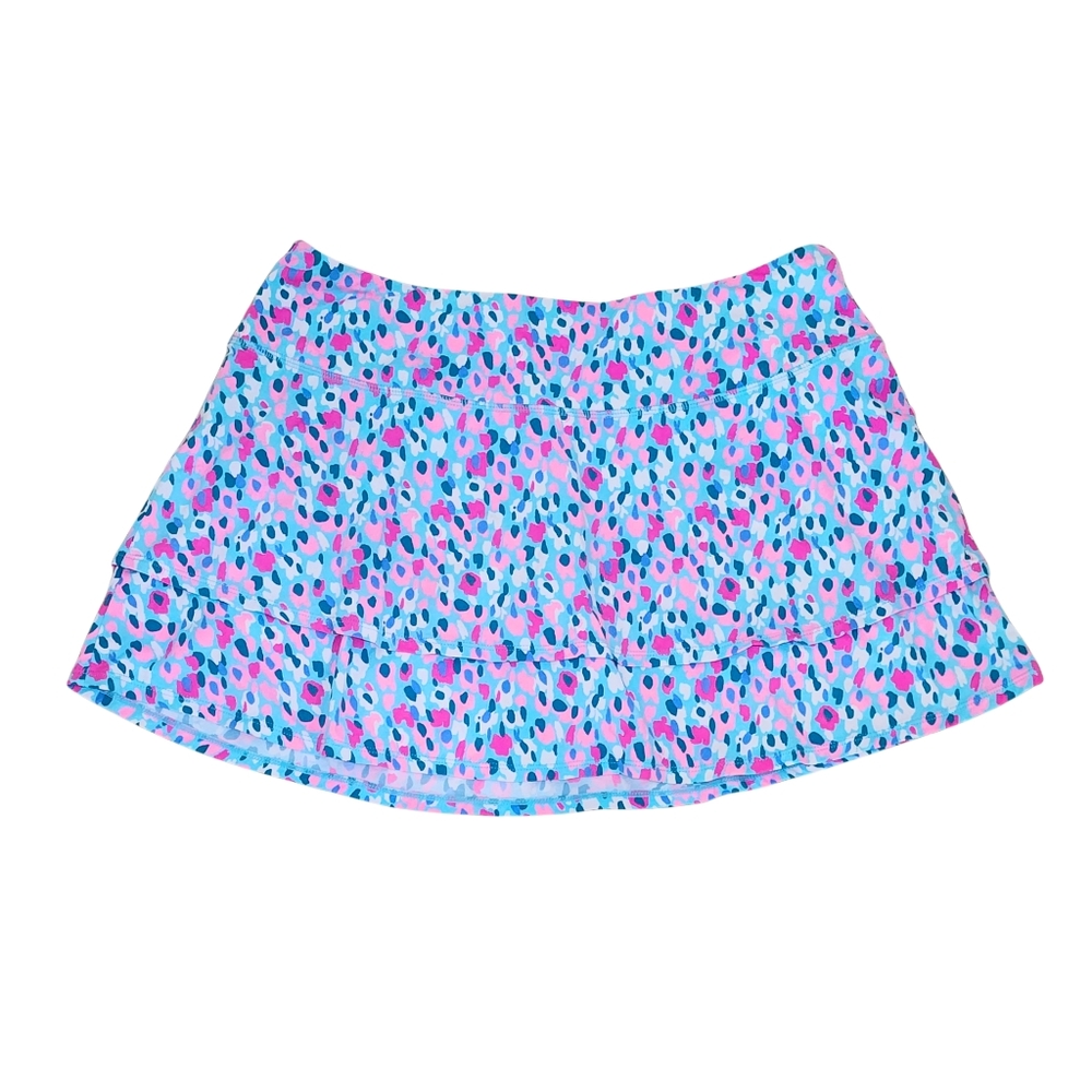 Lilly Pulitzer Luxletic Adlai Skort Multi Hottie Dottie Large athletic skirt - Picture 2 of 13